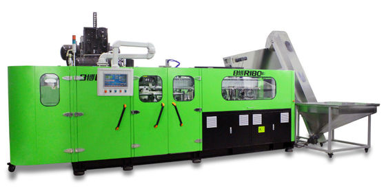 Linear Bottle Blow Moulding Machine , Fully Automatic Pet Bottle Blowing Machine 11000Kg